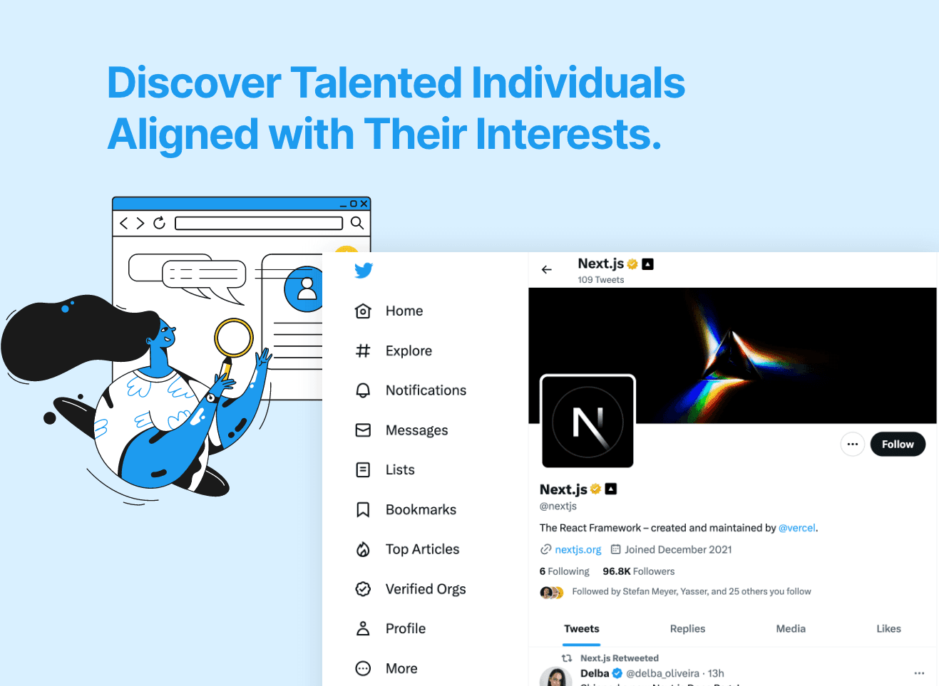 Discover Talented Individuals Aligned with Their Interests.